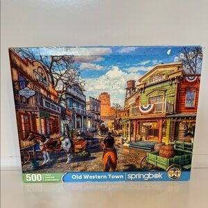 Springbok Old Western Town 500 piece jigsaw puzzle🔴2/$25🔴